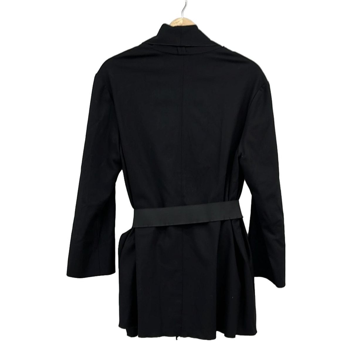 LANVIN(ランバン) コート サイズT.38 レディース美品 - 黒 長袖/フリル