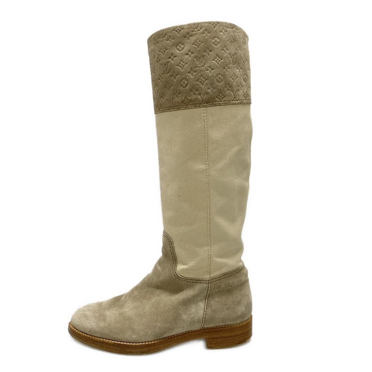 Louis Vuitton ルイヴィトン　ロングブーツ モノグラム ジョディハイ LOUIS VUITTONロングブーツ24㎝～24.5㎝モノグラムジョッキー Louis