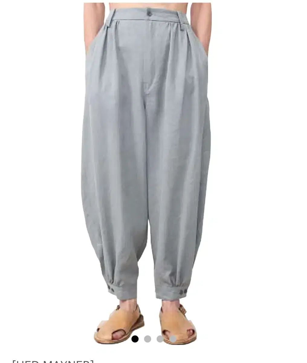 HED MAYNER CUFFED TROUSERS SKY BLUE