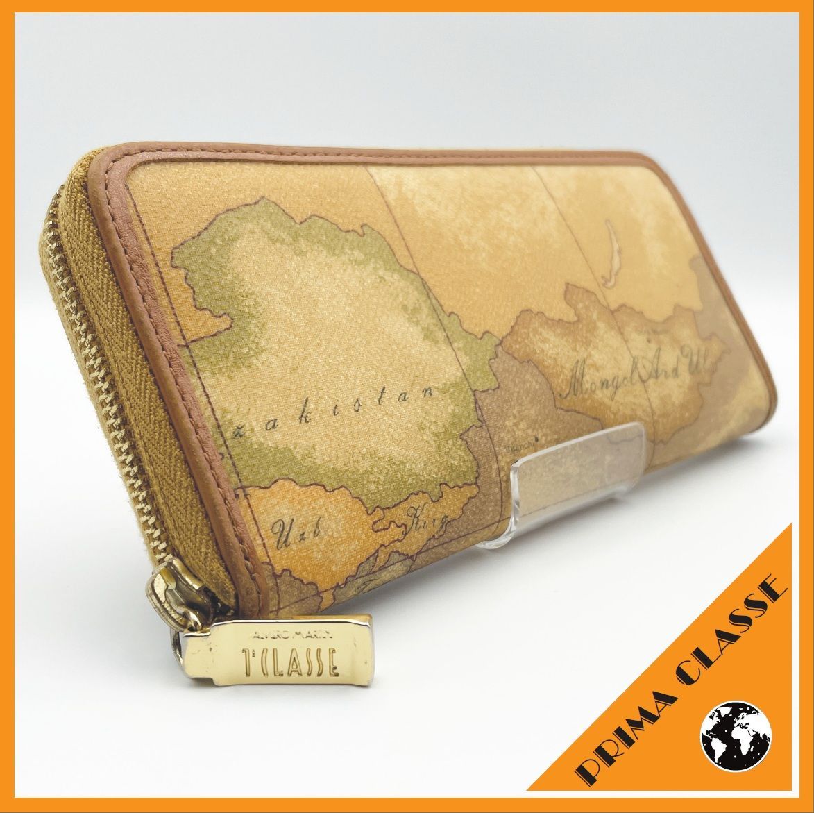 ✱PRIMA CLASSE（プリマクラッセ）✱ 地図柄 ラウンドファスナー 長