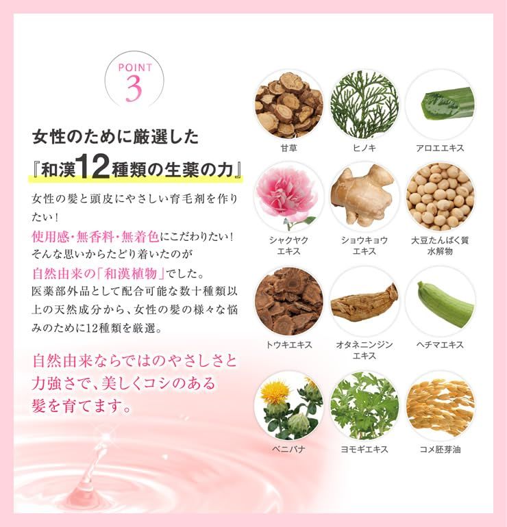  女性用育毛剤 長春毛精 60 ml 育毛剤 薬用育毛剤 医薬部外品 女性 レディース 育毛エッセンス 育毛ローション 頭皮 スカルプ ケア 薬用 自然由来 発毛促進 養毛 薄毛 抜け毛 予防 産後 脱毛 ヘアトニック バイオテック ちょうしゅんもうせい 無香料 その他 フェイスケア