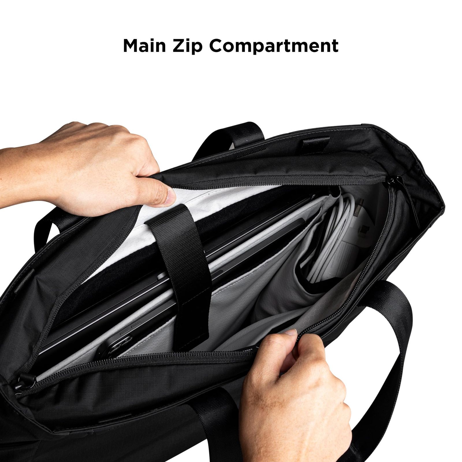  ALPAKA Metro Tote Bag トートバッグ 16インチラップトップ-タブレットスリーブ付き 外部にボトル ポケット付き キャリーケース挟み込みベルト付き ビジネス 普段使い 旅行 その他 フェイスケア