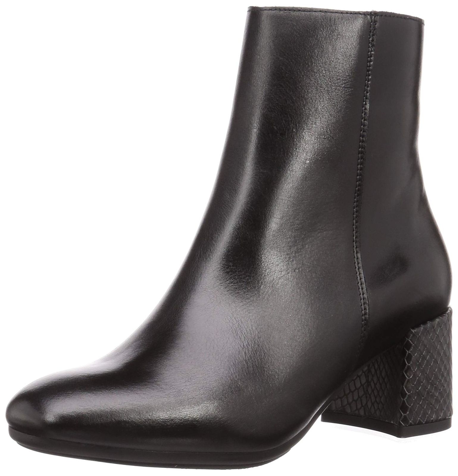 ボントレ ファッションブーツ スクエアショートブーツ レディース ブラックコンビ 23.5 cm 2E