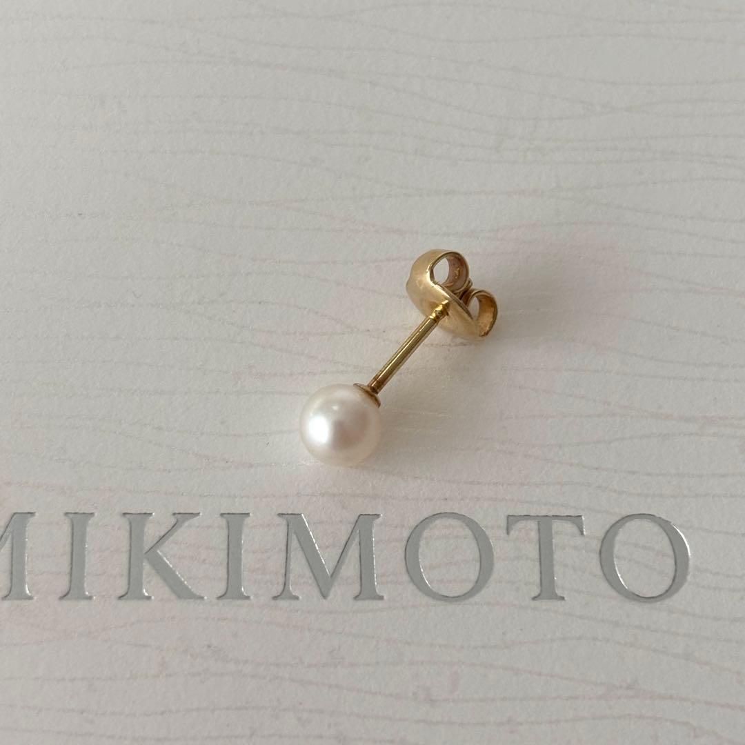 ミキモトフープピアス　K18片方のみ MIKIMOTO ミキモト ハートモチーフ フープ 片方のみ ピアス K18