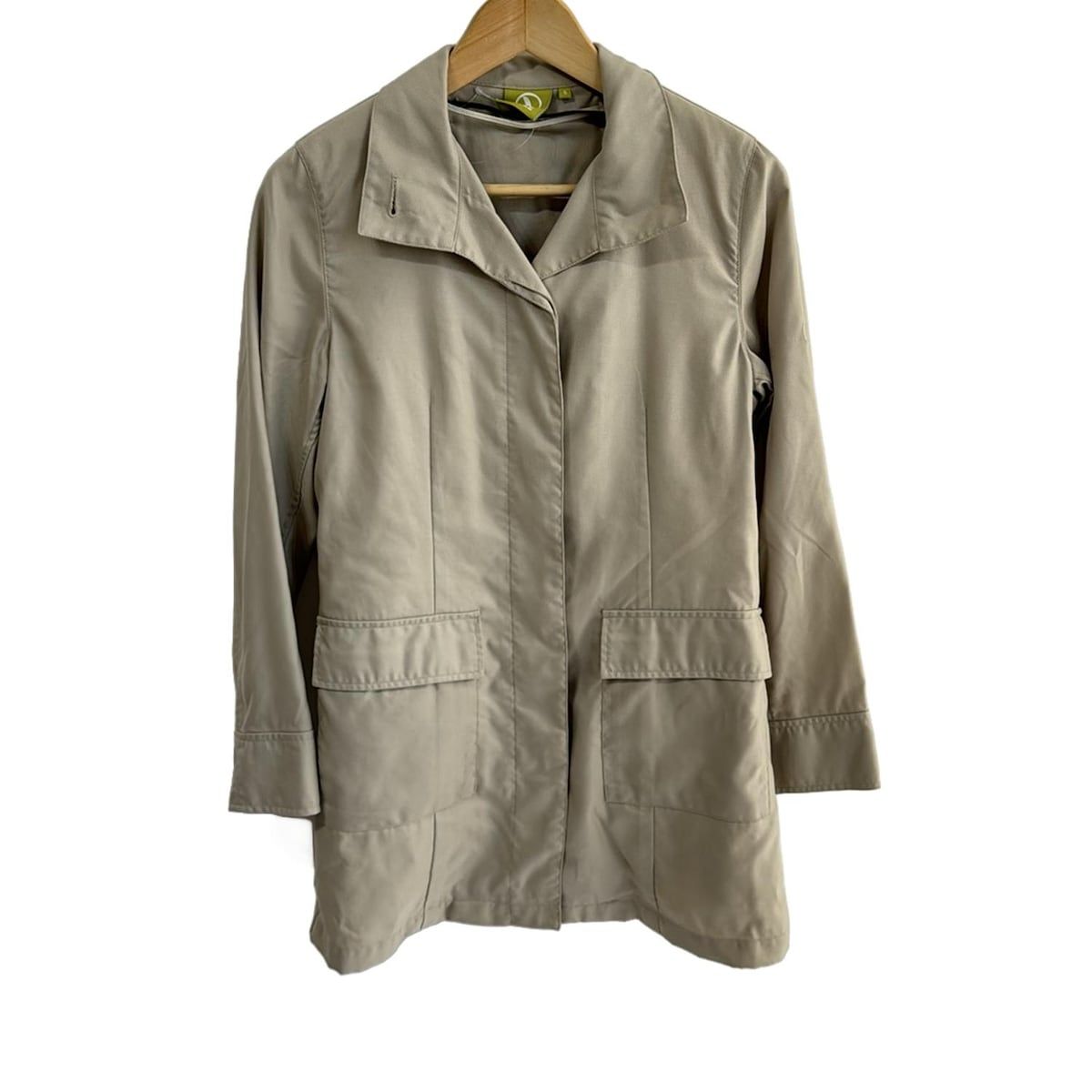 AIGLE エーグル コート サイズS レディース - ベージュ 長袖 ライナー付き 冬 秋