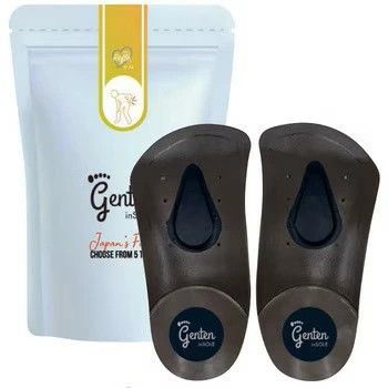 ゲンテンインソール 腰サポート genten 正規流通品 慢性的な腰痛に 男女兼用 足裏アーチサポート 土踏まず 衝撃吸収 靴用 代謝サポート 姿勢 矯正 靴の中敷き 中敷き 体幹 ダイエット O脚 外反母趾 冷え むくみ ギフト