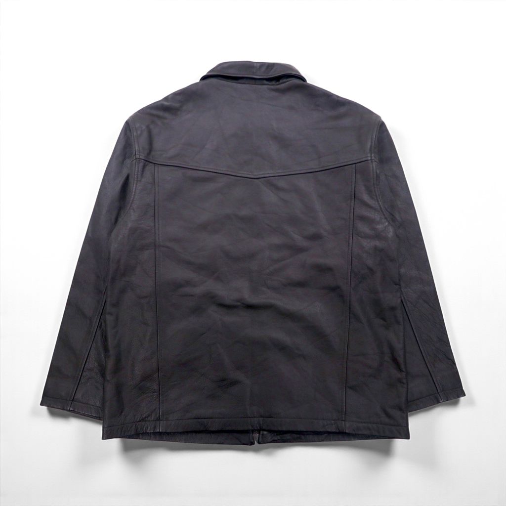 レザー ジップアップジャケット