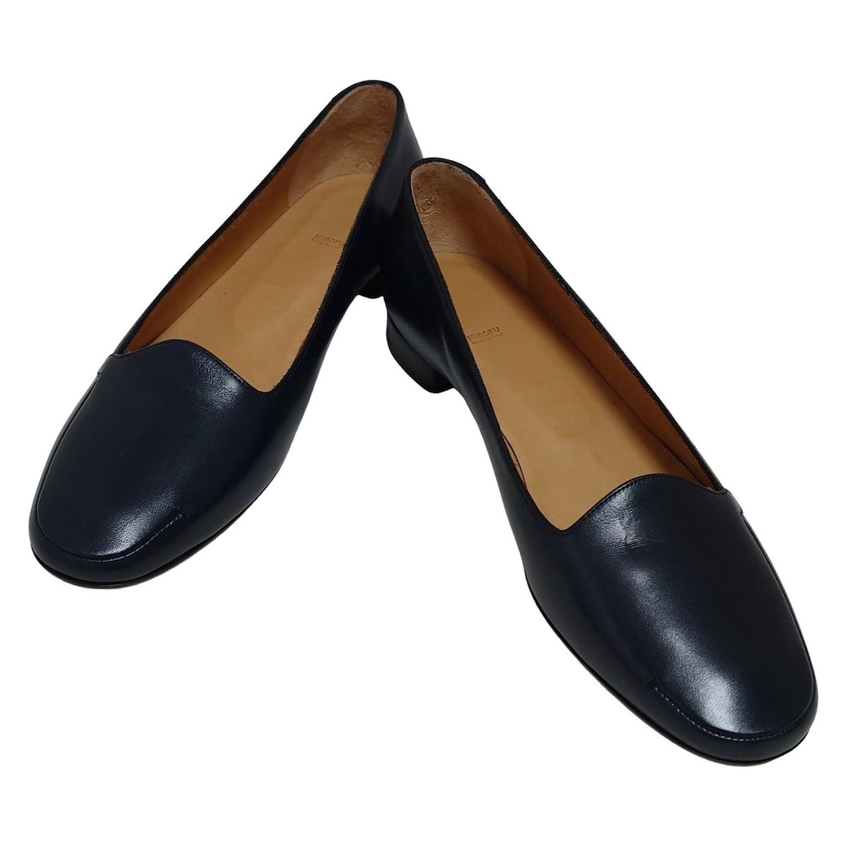 HIROFU ヒロフ ローファー 23 1 2 レディース - ダークネイビー レザー