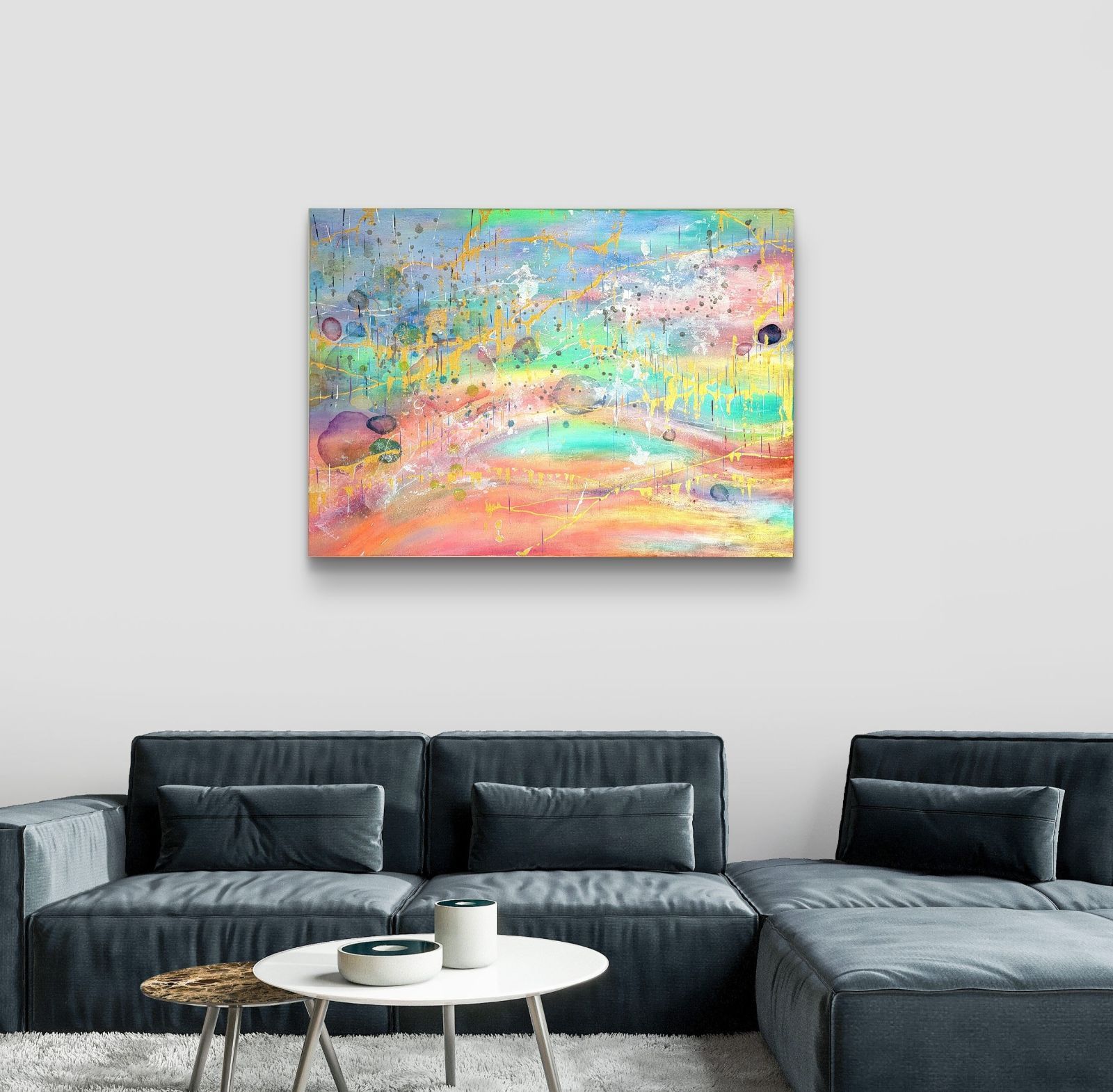 25 years go 抽象画 65 90㎝ 大型パネル キャンバス 原画 一点もの モダンアート インテリア 現代アート おしゃれ リビング デザイナー アートパネル コンテンポラリーアート