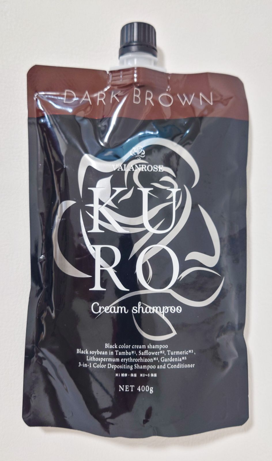 バランローズ　KURO クリームシャンプー ダークブラウン400g 　4点セット Amazon.co.jp: 白髪染め カラーシャンプー&カラートリートメント