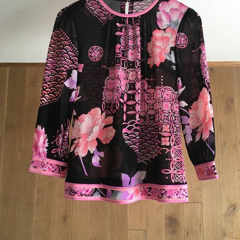 LEONARD レオナール 花柄 フラワー トップスLL