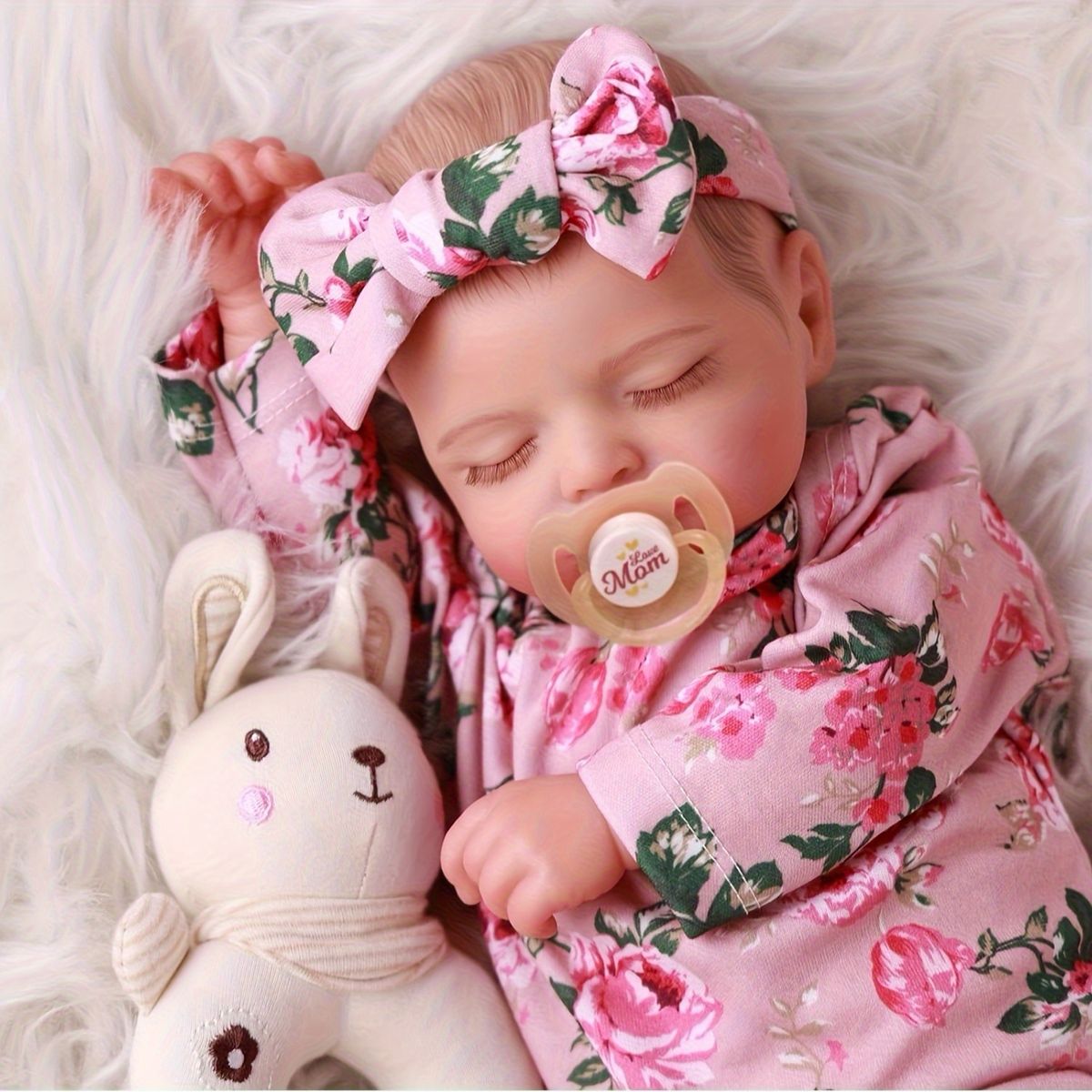 リアルなアニメ風 50 cm リボーンドール 赤ちゃん人形 ビニール製 ソフトボディ 寝かしつけ おままごと 知育玩具 3歳以上 女の子 ギフト プレゼント 付き