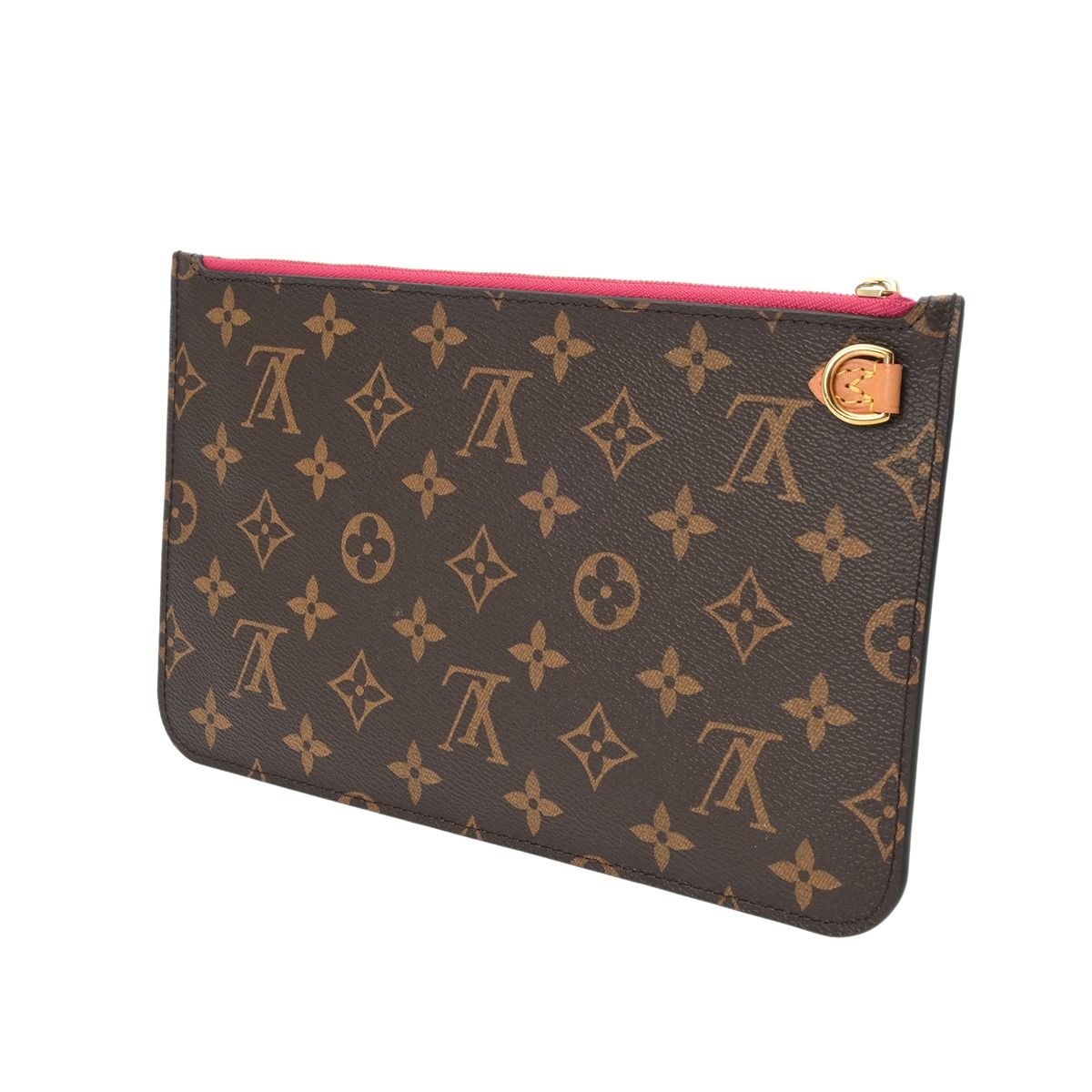 ルイヴィトン モノグラム ネヴァーフル MM ポーチのみ ブラウン レディース ダミエアズールキャンバス ポーチ