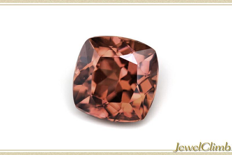 鑑別書付 大人びた色彩を力強く輝かせる非加熱オレンジジルコン 宝石 ルース ３ ８１ＣＴ