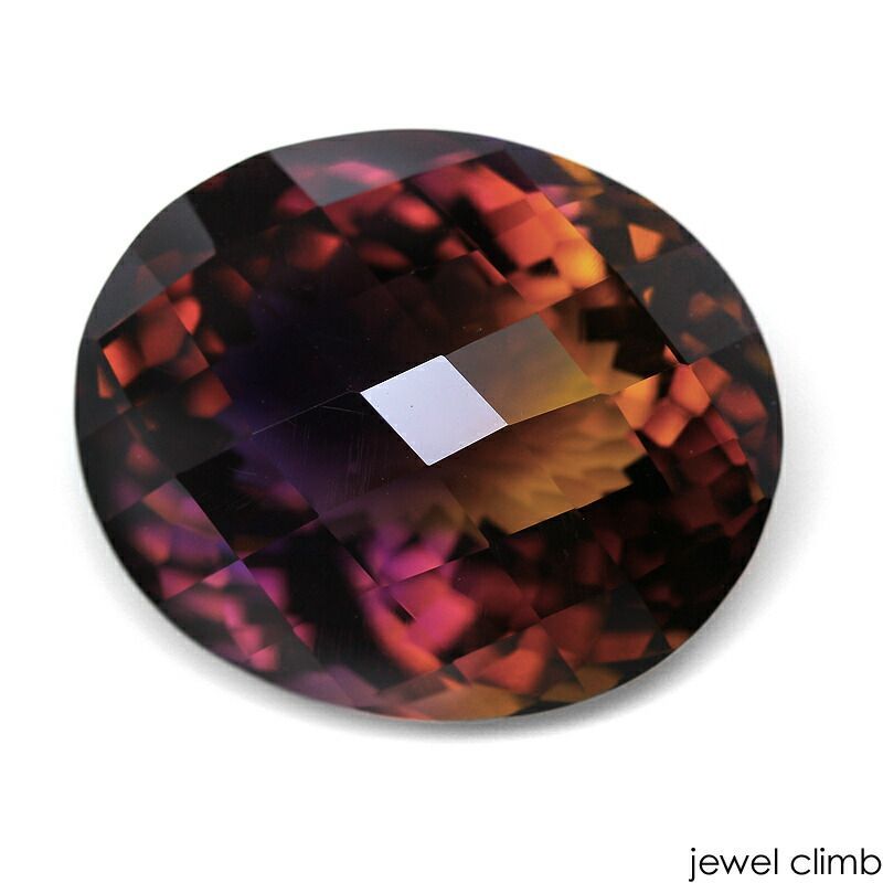 鑑別書付 ひときわ存在を主張する高品質結晶 アメトリン 宝石 ルース ４０ １３ＣＴ