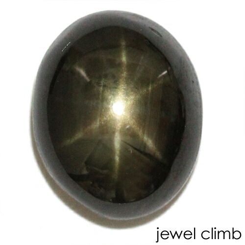 鑑別書付 神秘のアステリズム効果 ブラックスターサファイア 宝石 ルース 7 65CT