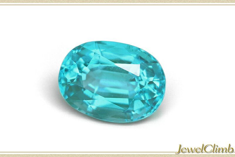 鑑別書付 目を惹く華やかな彩りパライバ アパタイト 宝石 ルース １ ２８ＣＴ