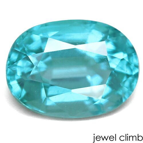 鑑別書付 目を惹く華やかな彩りパライバ アパタイト 宝石 ルース １ ２８ＣＴ