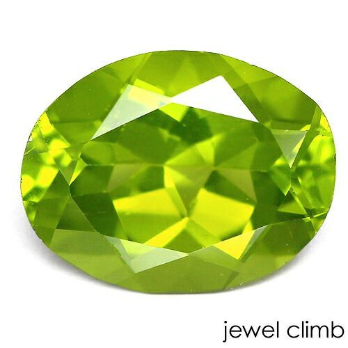 鑑別書付 高い透明度で上品に輝く ペリドット 宝石 ルース 1 83CT