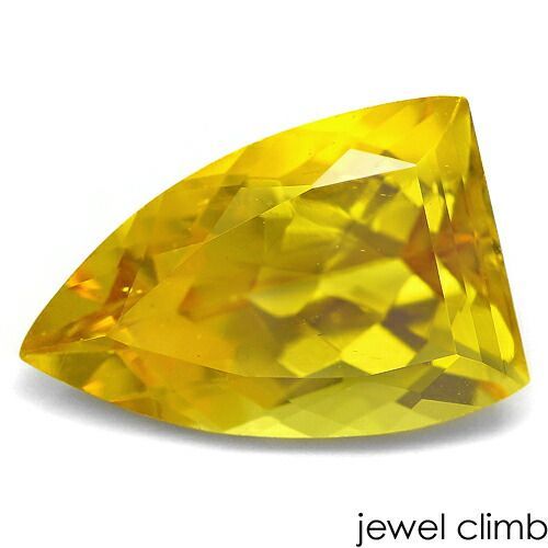 鑑別書付 特徴的なカットスタイルが魅力 ゴールデンベリル 宝石 ルース ２ ９７ＣＴ