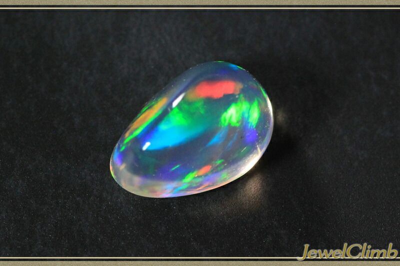 鑑別書付 抜群の透明度と美しい遊色メキシコオパール 宝石 ルース １ １８ＣＴ