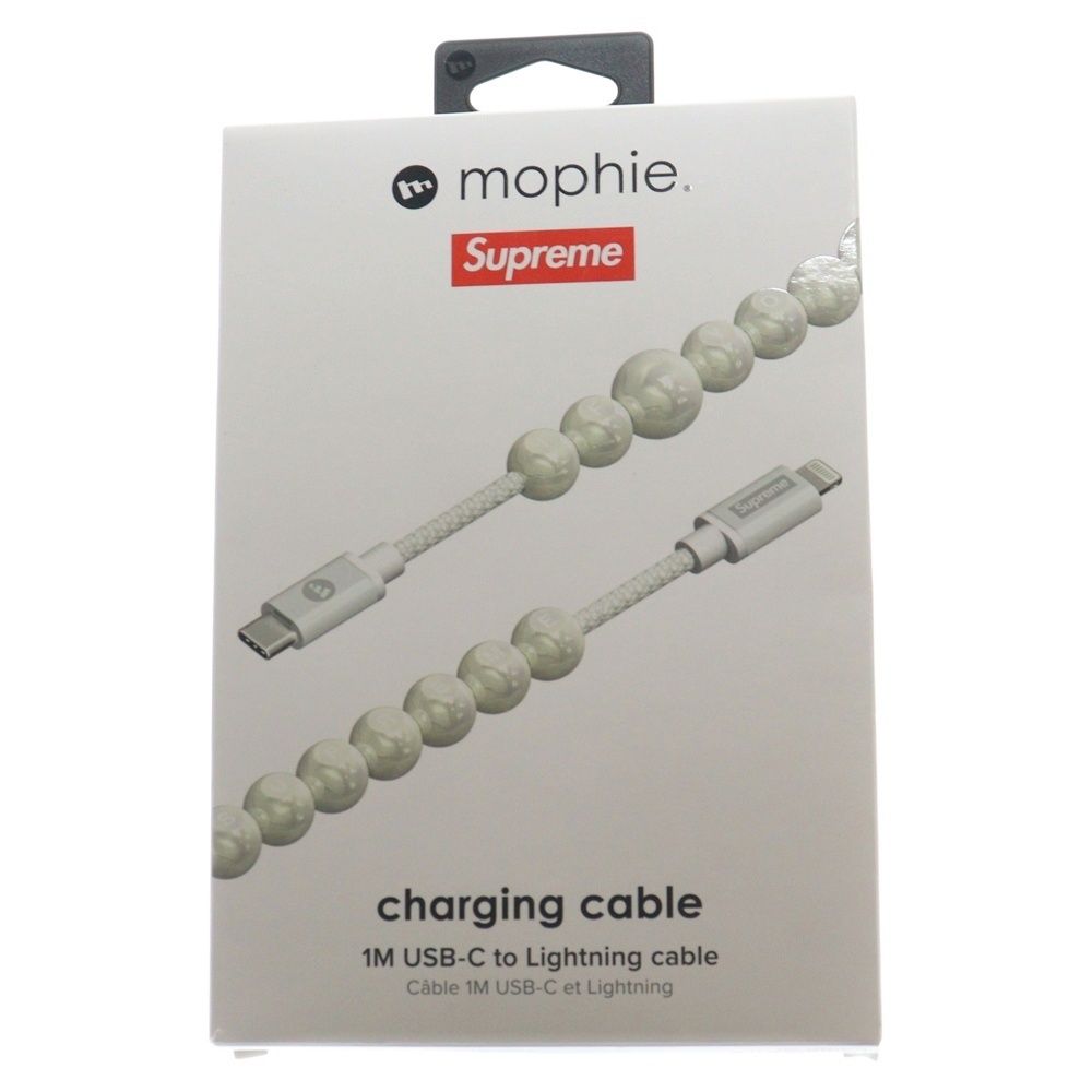 SUPREME シュプリーム 23AW × BLESS mophie Beaded Charging Cable ブレス モーフィー ビーズ チャージング 充電ケーブル ホワイト