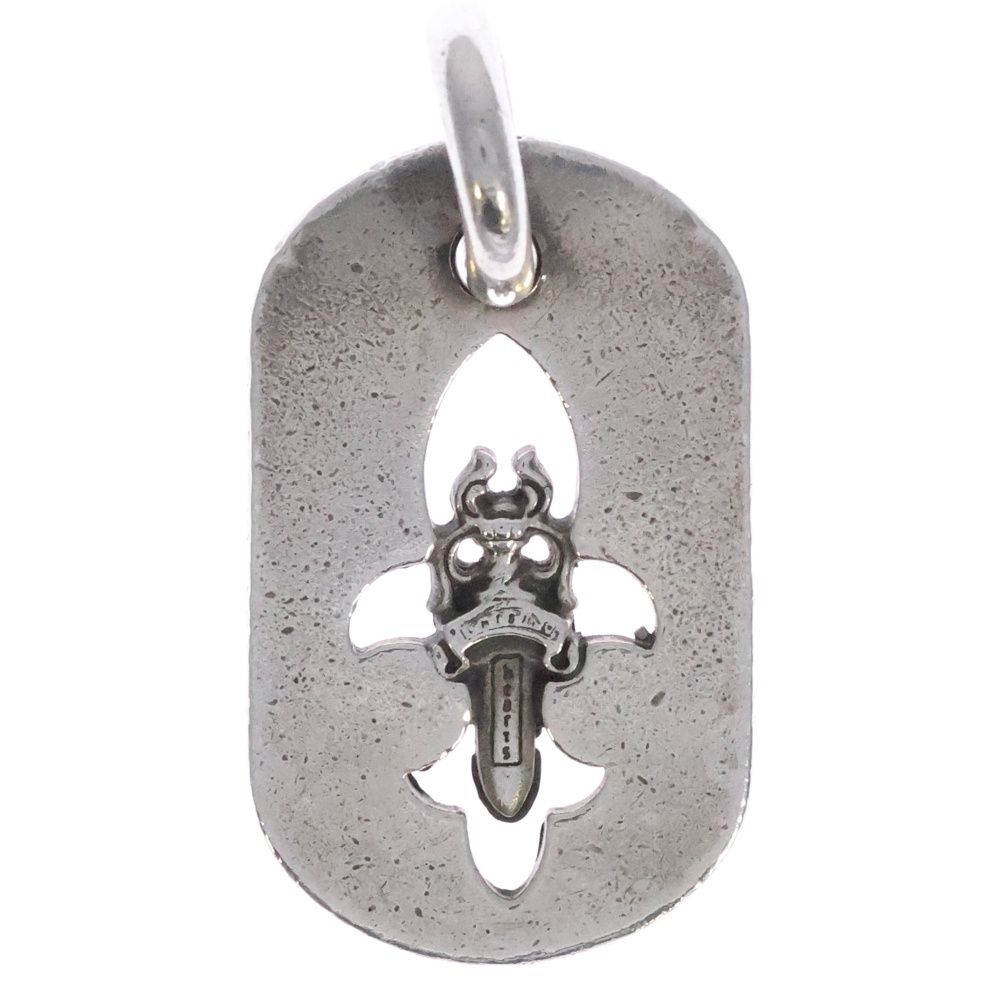 CHROME HEARTS クロムハーツ D TAG DAGGER ダガーカットアウトドッグタグ ドッグタグネックレストップ
