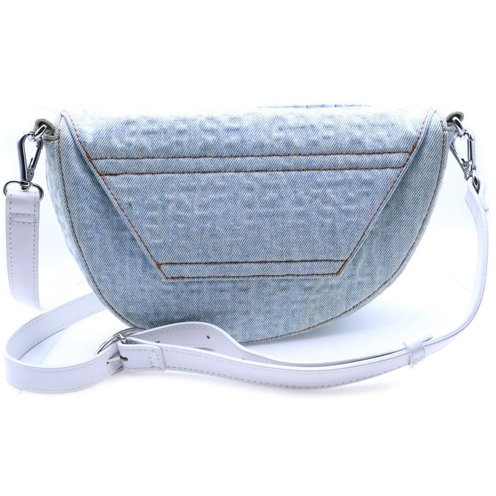 DIESEL ディーゼル Dロゴ デニムウエストポーチ ボディバッグ インディゴ