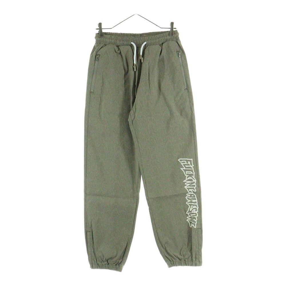 FUCKING AWESOME ファッキンオーサム ロゴプリント ナイロン トラックパンツ ベージュ