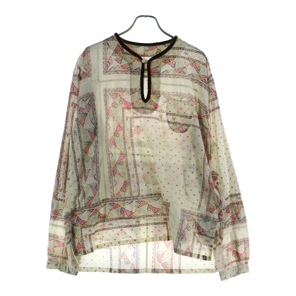 VISVIM ヴィスヴィム 21SS TUNIC P.O. PATCHWORK N.D パッチワーク チュニック ロングスリーブ 長袖 シャツ ブラウス マルチ 0121105011010