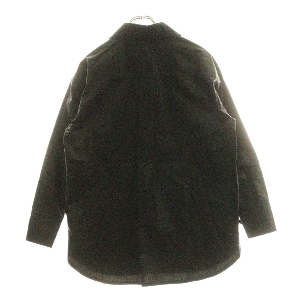 AMERI アメリ LONG COLLAR CALENDERING SHIRT ロング カレンダリング 長袖シャツ ブラック レディース 02320461130