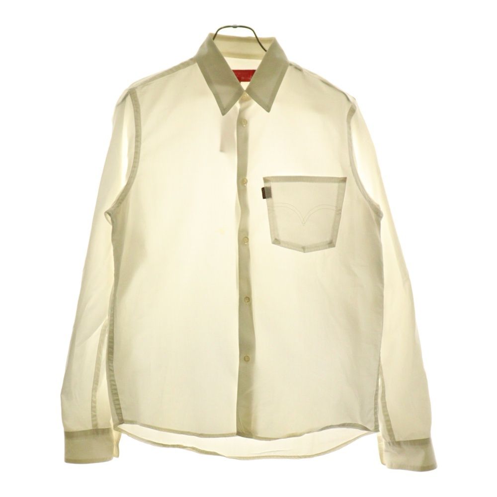 JUNYA WATANABE COMME des GARCONS ジュンヤワタナベ コムデギャルソン ×LEVI S リーバイス コットン 長袖シャツ ホワイト WR-B201