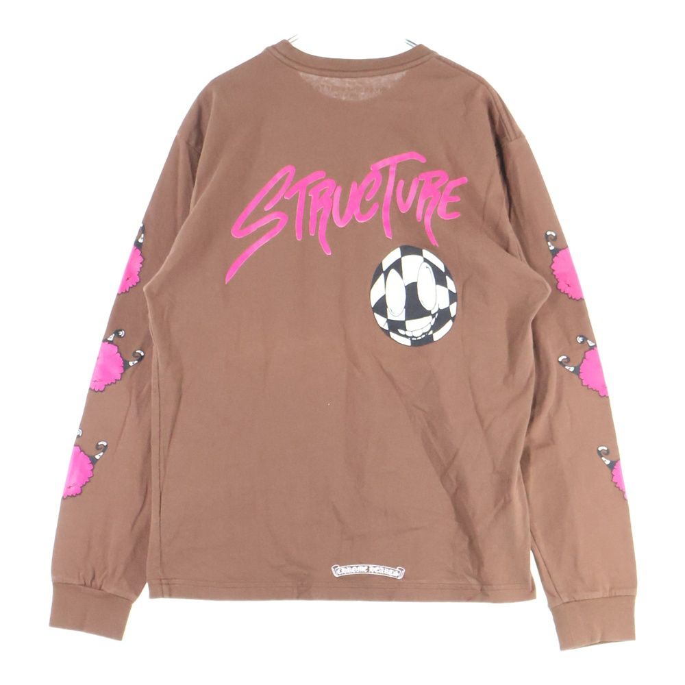 CHROME HEARTS クロムハーツ ×MATTY BOY×PPO STRUCTURE L S Tee ×マッティボーイ グラフィック プリント長袖Tシャツ ブラウン
