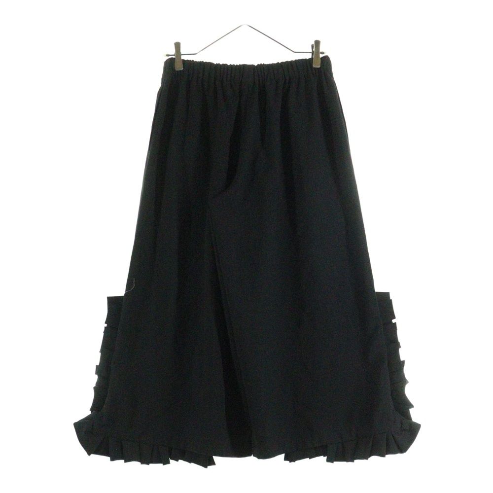 COMME des GARCONS コムデギャルソン ウール フリルワイドパンツ ブラック GZ-P005