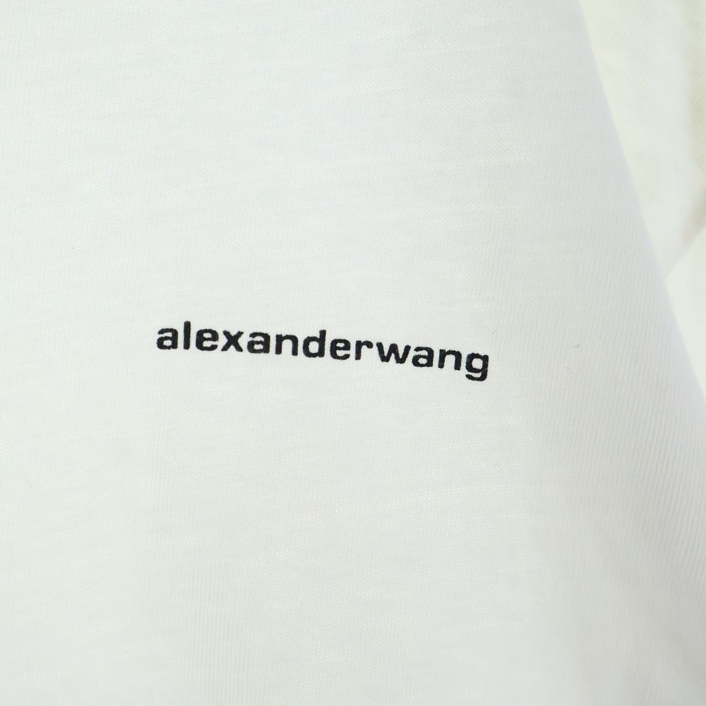 ALEXANDER WANG アレキサンダーワン L S T-Shirt ロゴプリント 長袖Tシャツ ロンT ホワイト MERCADOAVALIA_COM_BR