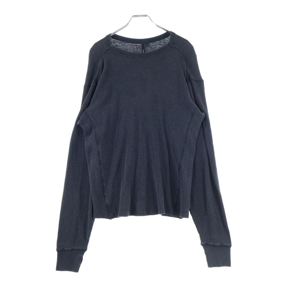 entire studios エンタイア スタジオ THERMAL LONG SLEEVE オーガニックコットン サーマル 長袖Tシャツ カットソー ブラック ES2260