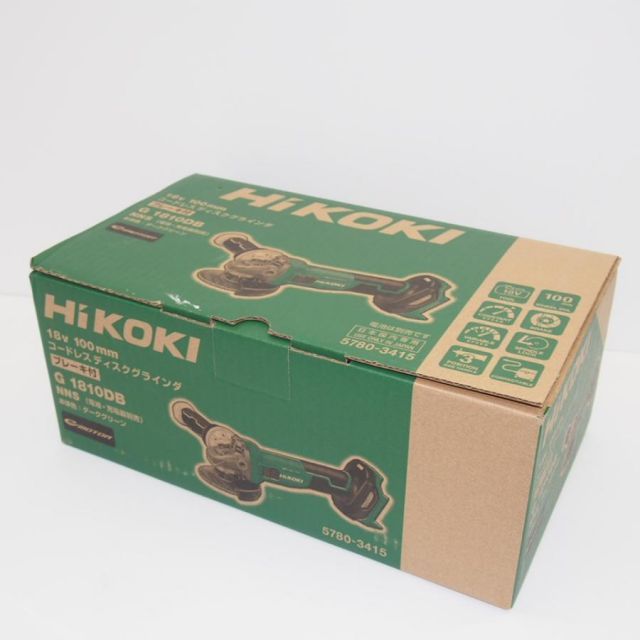 HiKOKI ハイコーキ 100mm コードレスディスクグラインダ ブレーキ付き G1810DB 18V 電動工具 ∴WK2021