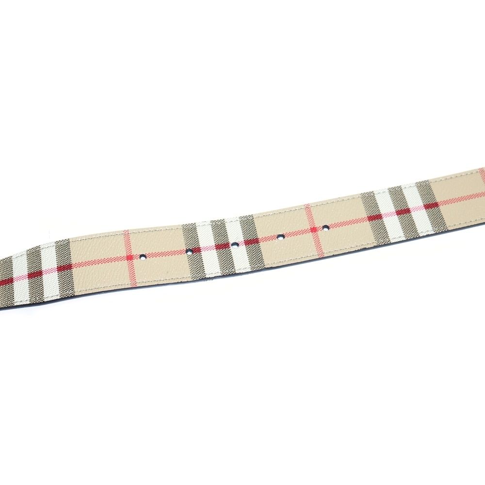 BURBERRY (バーバリー) TBバックル ノバチェック レザー リバーシブル