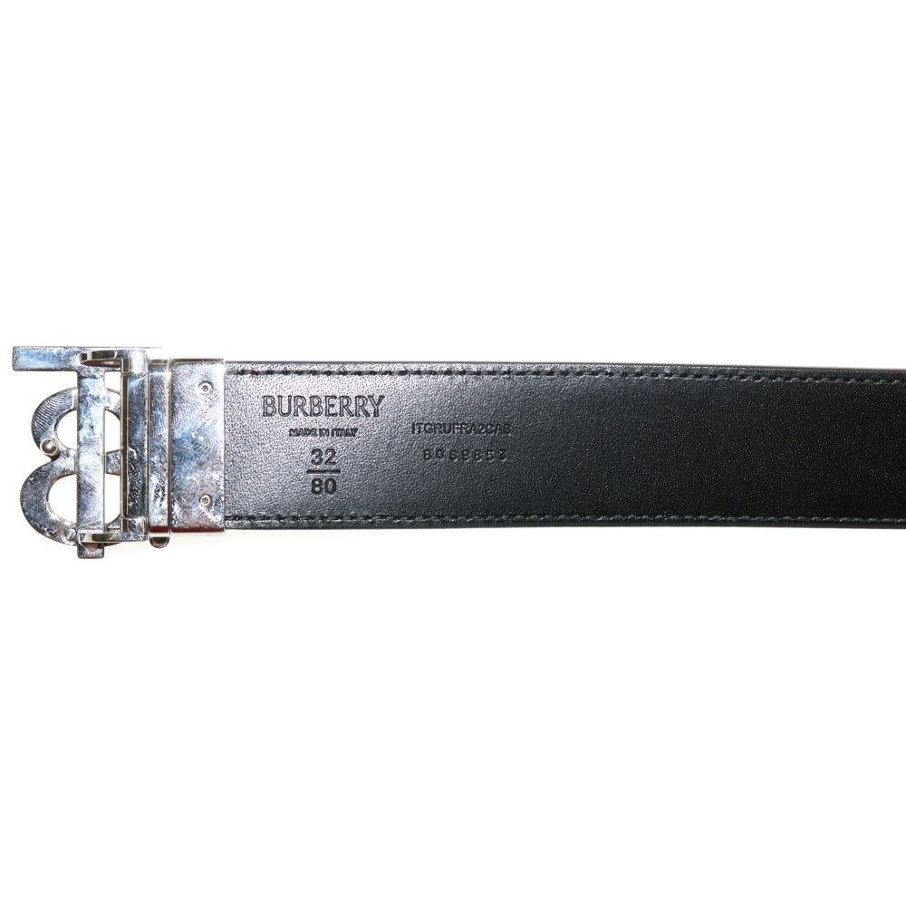 BURBERRY (バーバリー) TBバックル ノバチェック レザー リバーシブル
