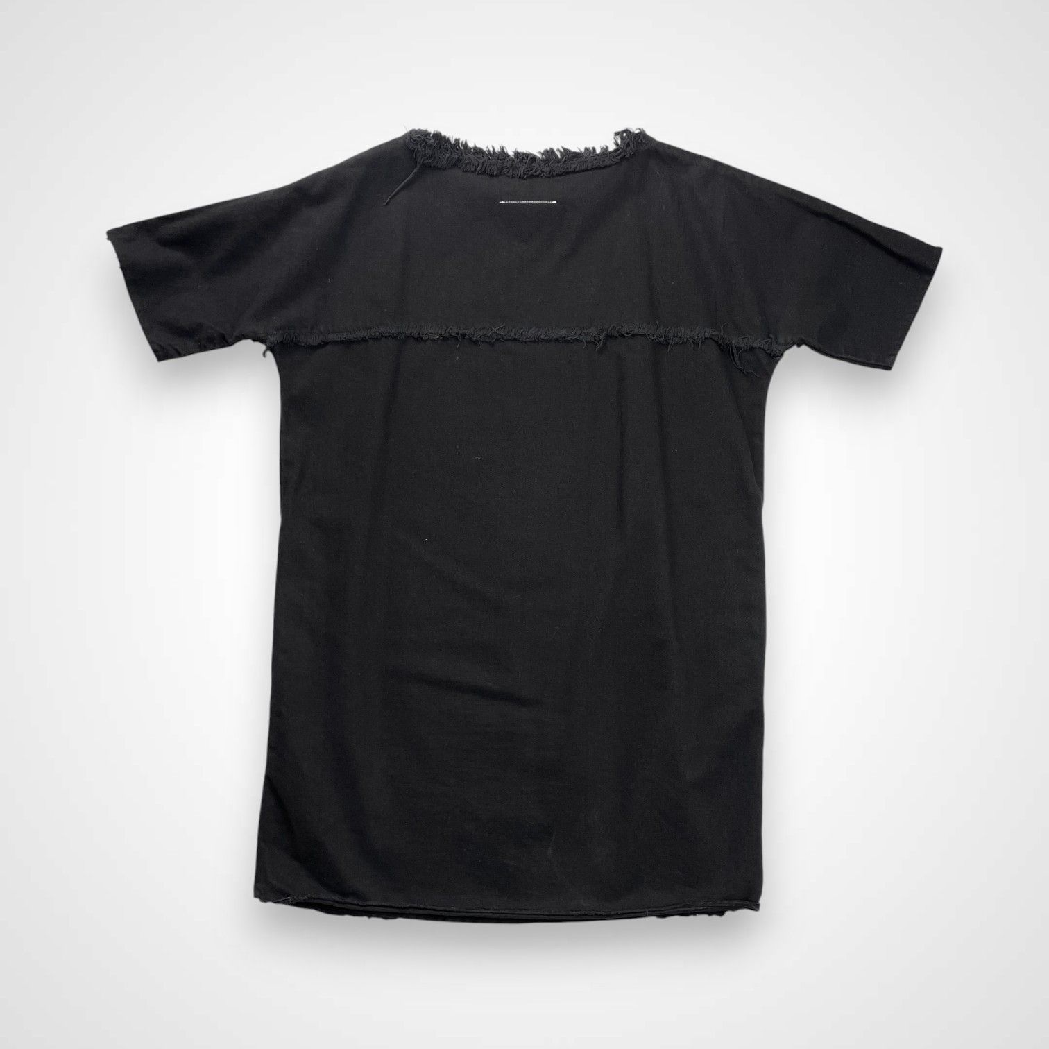 MM6 MAISON MARGIELA エムエムシックス メゾンマルジェラ フリンジデザイン デニムプルオーバー ブラック 参考定価 38 000 tax SIZE 36