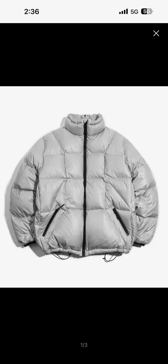 スローフォーク パファーダウン ライト グレー