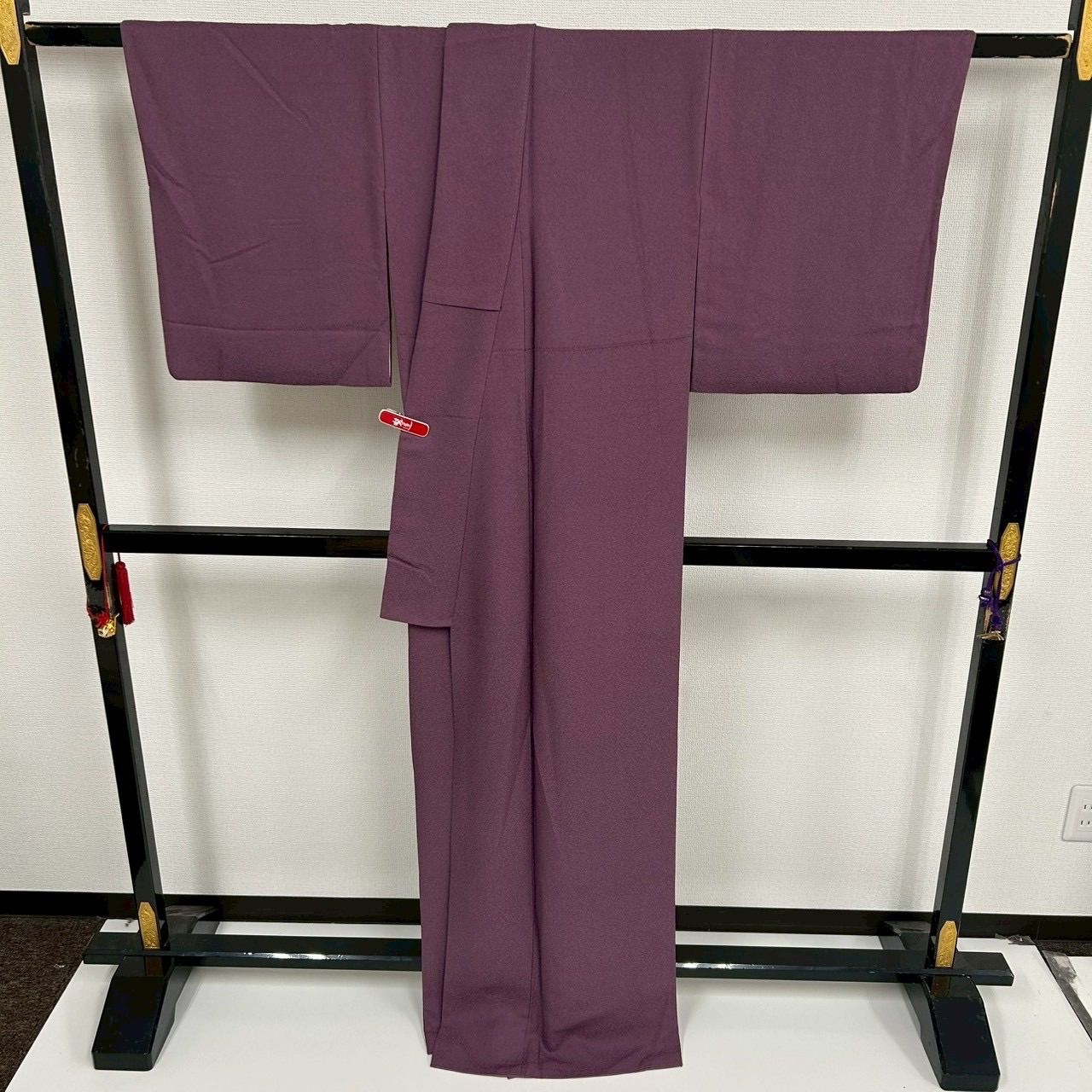 色無地 裄65.5 縮緬 一つ紋 正絹 着物 MK-891 - メルカリ