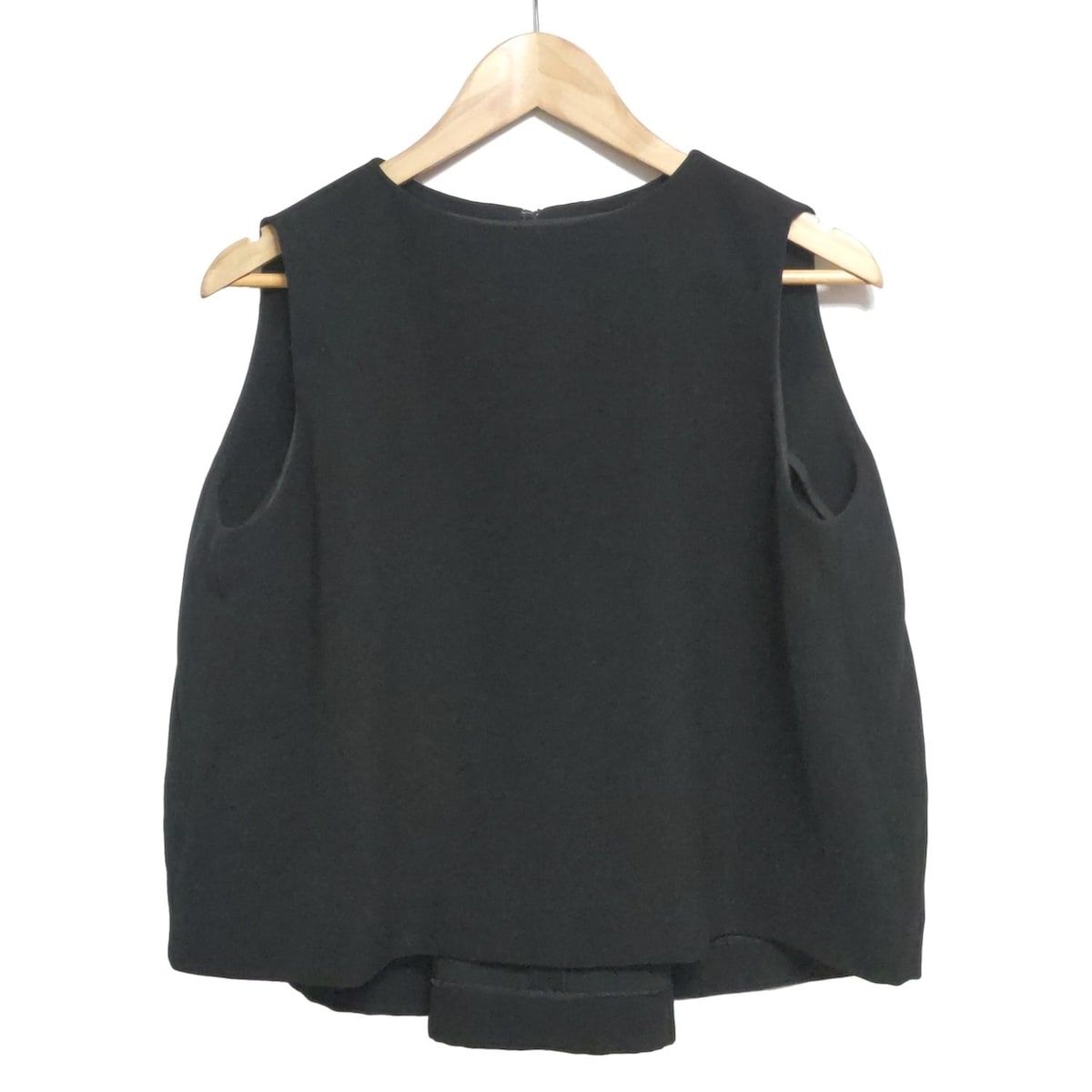 ENFOLD エンフォルド ノースリーブカットソー サイズ36 S レディース - 黒