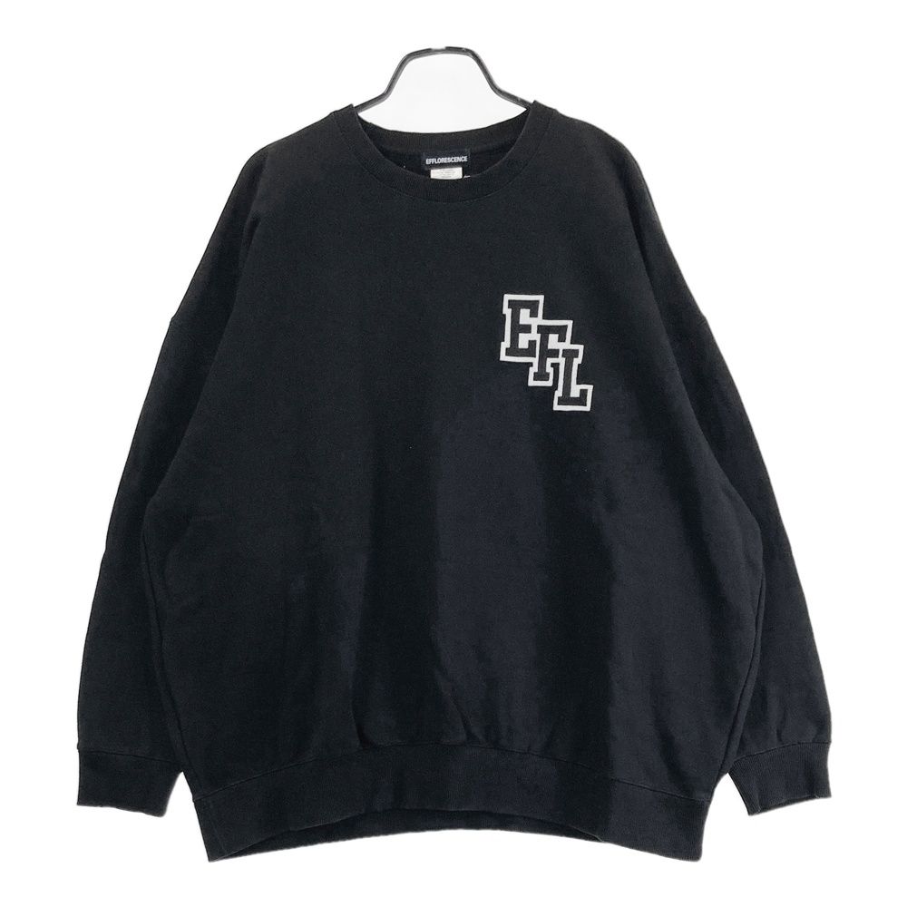 サイズ X-LARGE EFFLORESCENCE エフロレッセンス スウェット トレーナー ブラック系 240101534232 ゴルフウェア メンズ ストスト