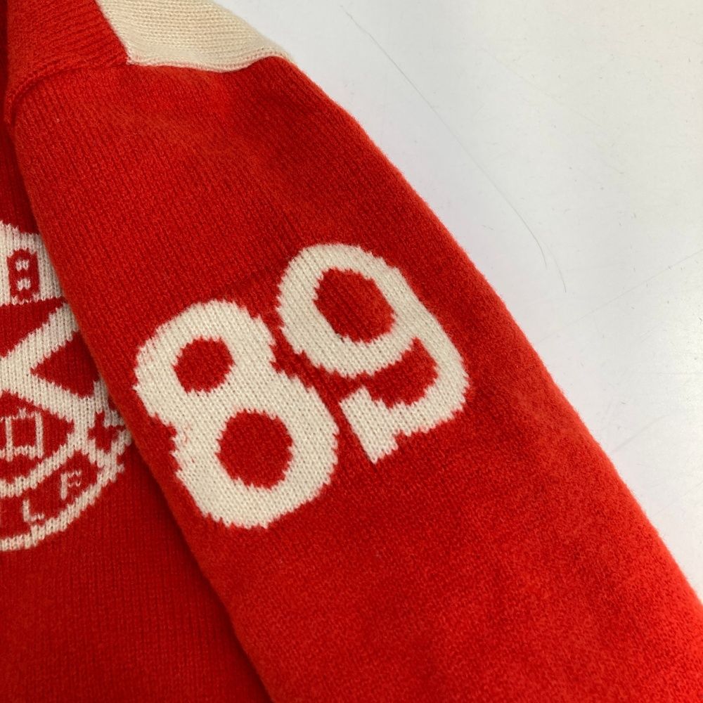  サイズ 0 PEARLY GATES パーリーゲイツ ウール混 裏地付 ニット ジップジャケット ホワイト系 ゴルフウェア レディース ストスト ジャケット レディースウェア