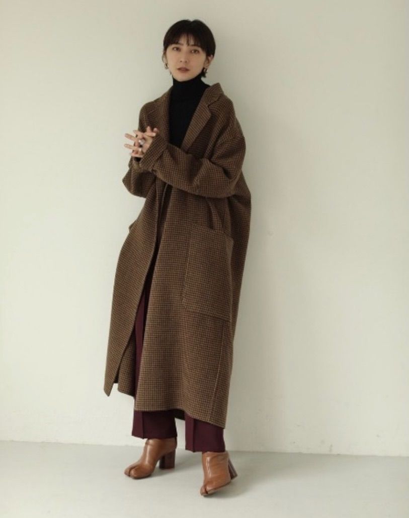 TODAYFUL オーバーチェックコート 36