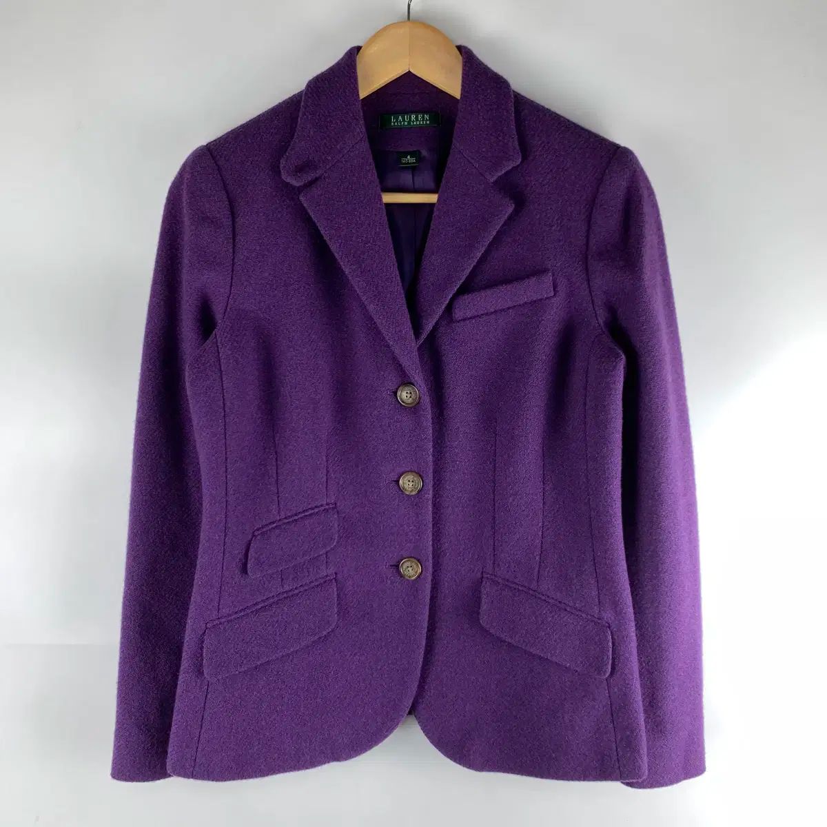 ローレンラルフローレン ウール パープル ブレーザー ジャケット 4サイズ 251107