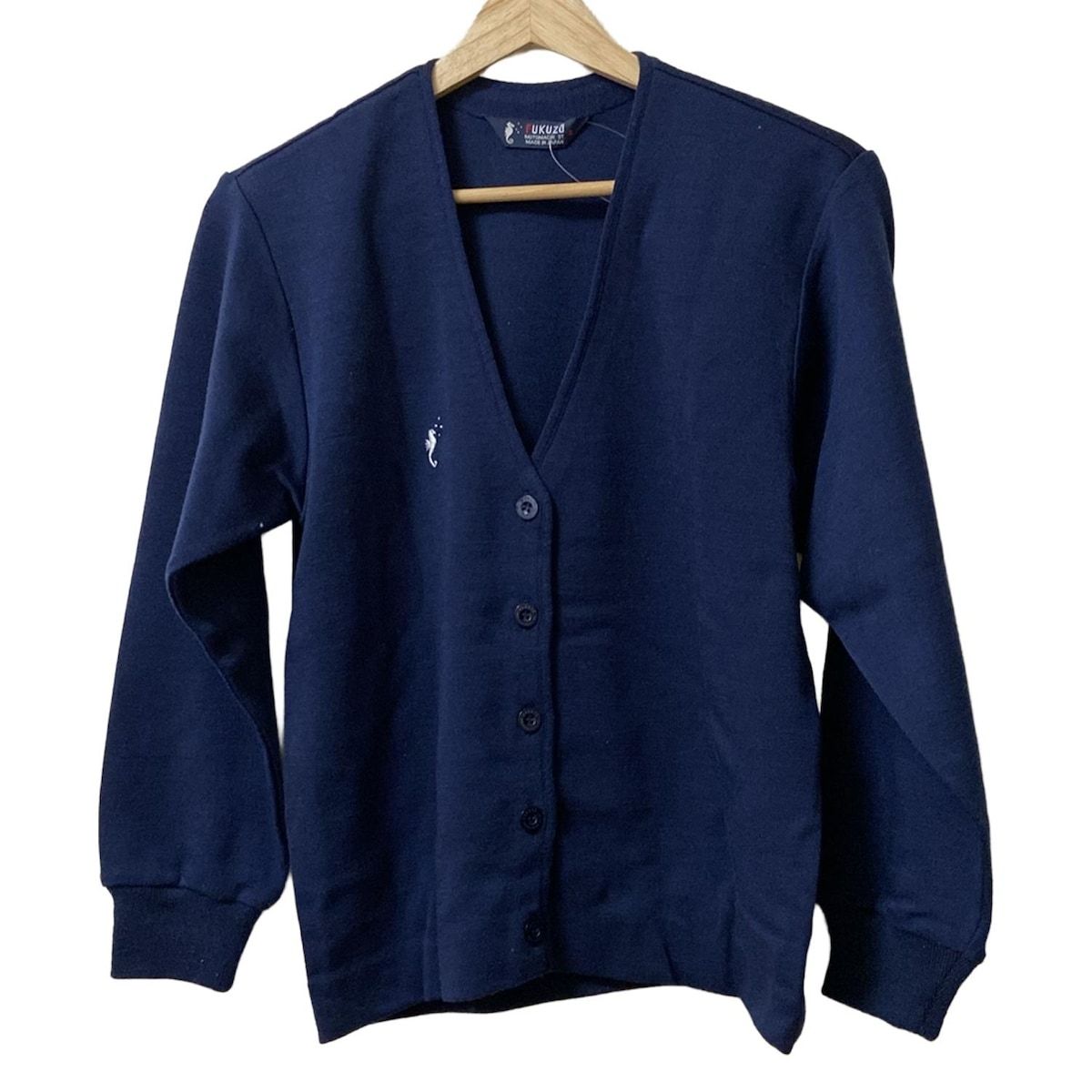FUKUZO フクゾー カーディガン サイズS レディース - ネイビー 長袖