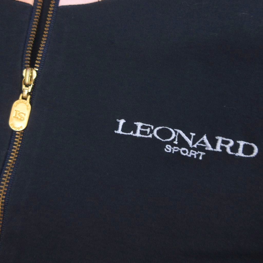レオナールスポーツ LEONARD SPORT カーディガン ジップアップ 五分袖
