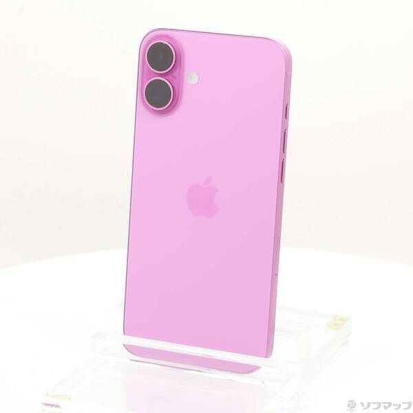 中古品〕 iPhone16 Plus 256GB ピンク MXVJ3J／A SIMフリー【377